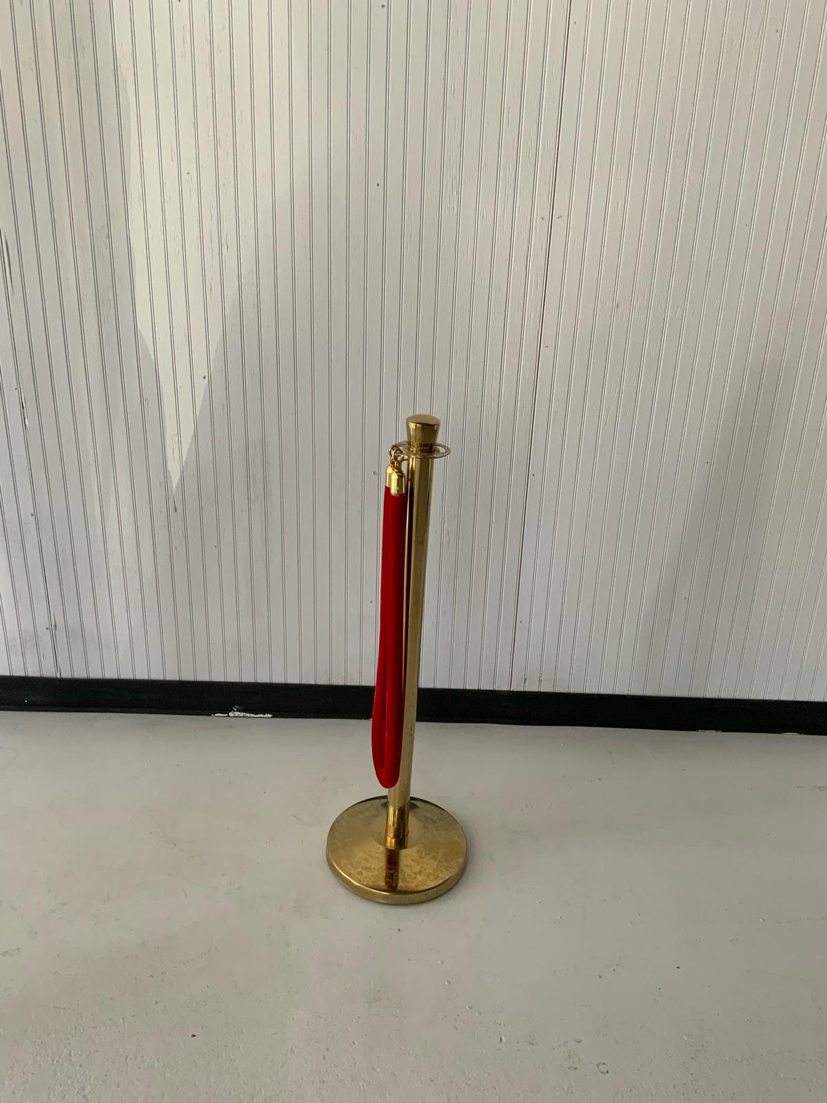 Stanchion With Red Rope